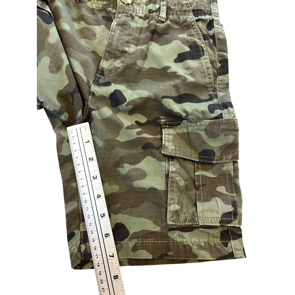 Lot of 2 Old Navy Boys Shorts Size 8 Denim Carpenter Camo Cargo Adjustable Waist - Picture 5 of 16